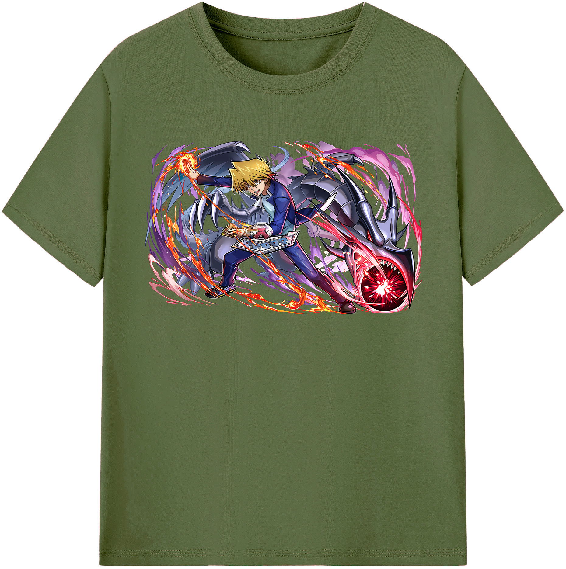 （画像用） 遊☆戯☆王 Yu-Gi-Oh! 綿100％半袖Tシャツ（フロントプリント）